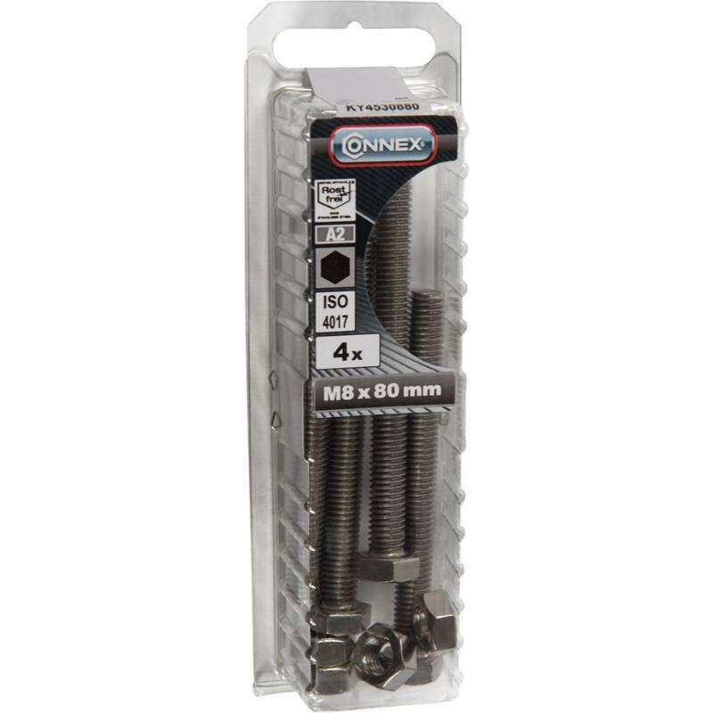 Image du produit Boulon &agrave; T&ecirc;te Hexagonale - Inox A2 - M8