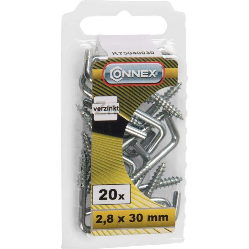 Image du produit Gond (Crampon) en L - Filetage Bois - Acier Galvanis&eacute;