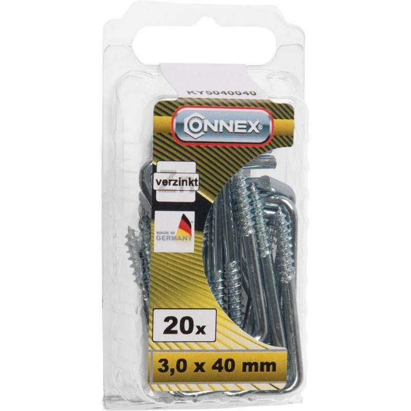 Image du produit Gond (Crampon) en L - Filetage Bois - Acier Galvanis&eacute;