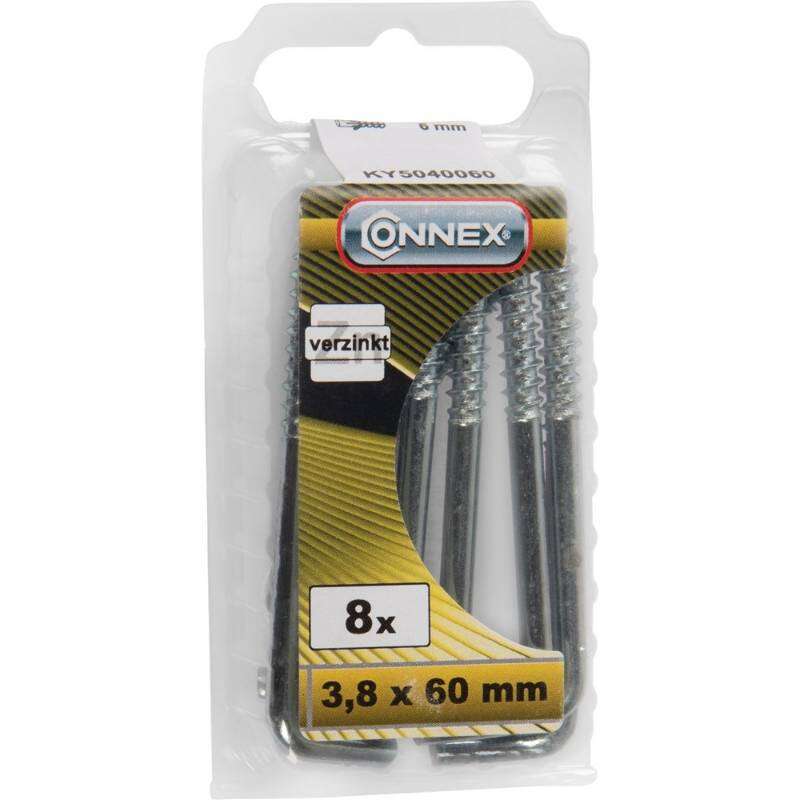 Image du produit Gond (Crampon) en L - Filetage Bois - Acier Galvanis&eacute;