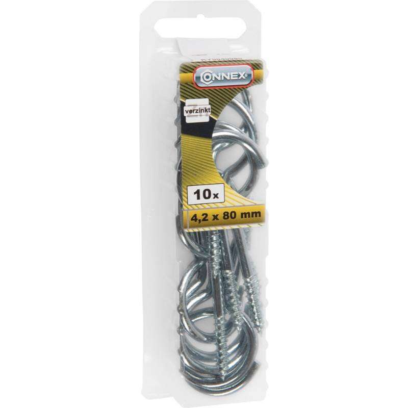 Image du produit Gond (Crampon) en L - Filetage Bois - Acier Galvanis&eacute;