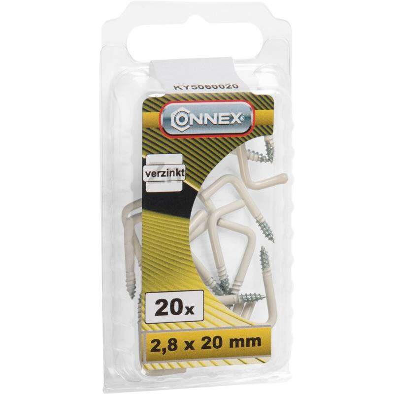 Image du produit Gond (Crampon) en L - Filetage Bois - Blanc