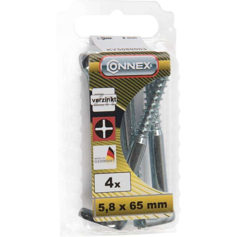 Image du produit Gond (Crampon) en L (Empreinte PH-Drive) - Filetage Bois - Acier Galvanis&eacute;