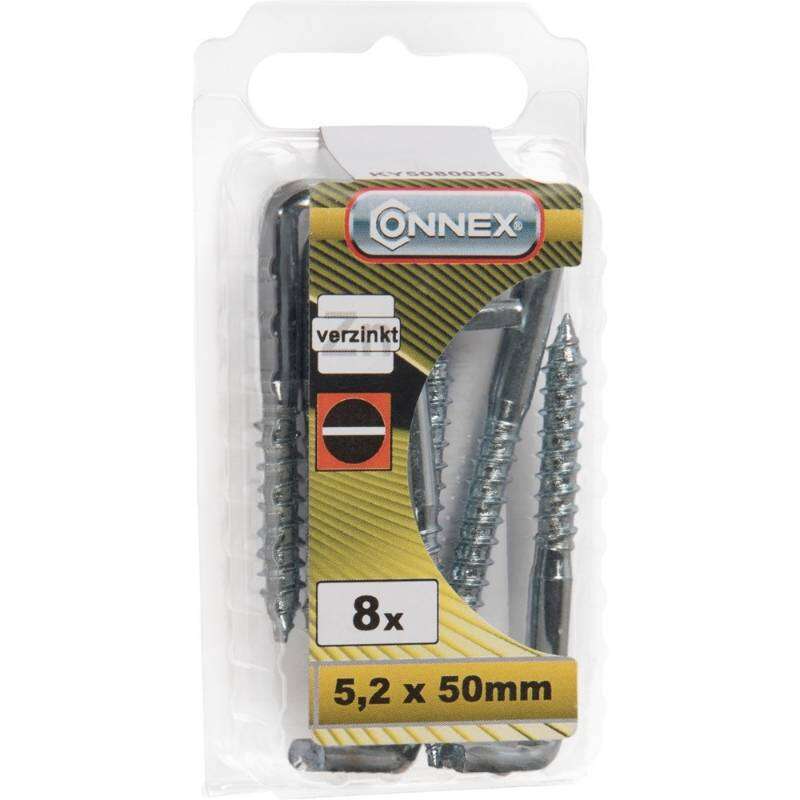 Image du produit Gond (Crampon) en L (Empreinte Plate) - Filetage Bois - Acier Galvanis&eacute;