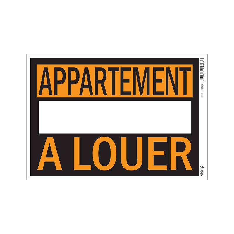 Image du produit Affiche Plastifi&eacute;e "APPARTEMENT A LOUER" 330x230mm