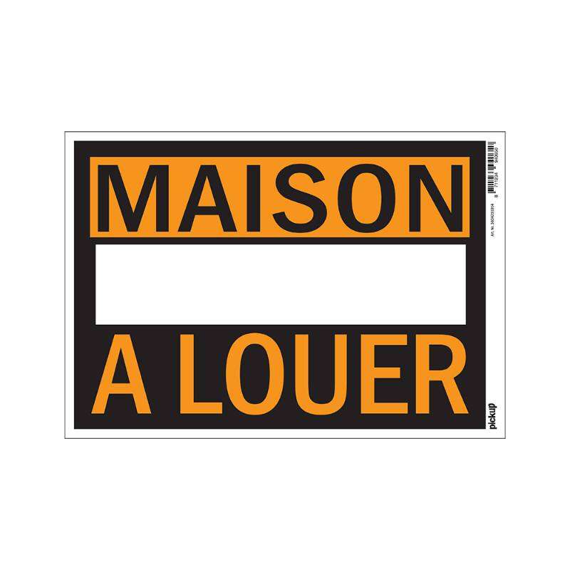 Image du produit Affiche Plastifi&eacute;e "MAISON A LOUER" 330x230mm