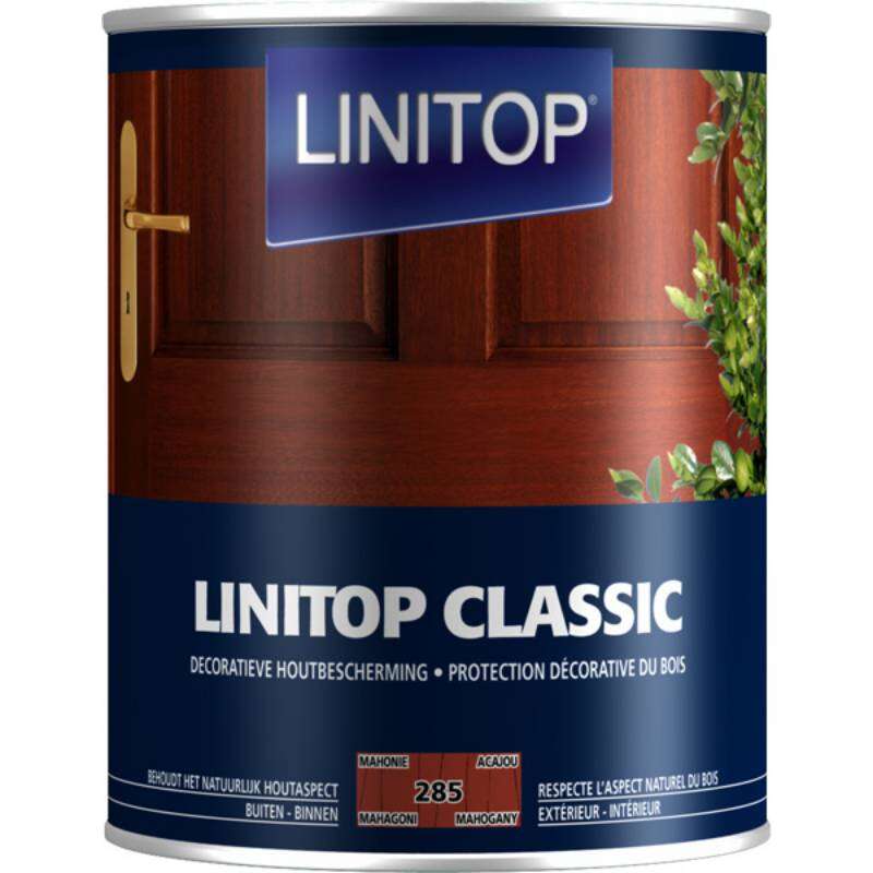 Image du produit Linitop&reg; Classic - Protection D&eacute;corative du Bois - (285) Acajou 0,5 L & 1L