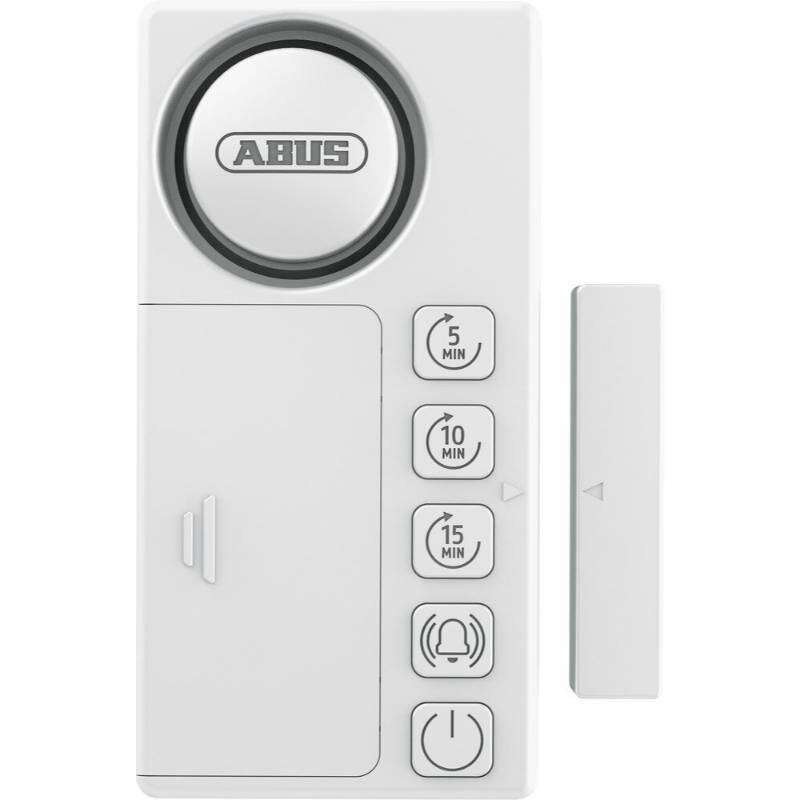 Image du produit ABUS - Alarme Porte / Fen&ecirc;tre - Avec Minuterie - Blanc - 85 x 43 x 15 mm - (H x L x Pr)