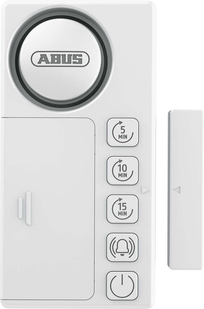 Image du produit ABUS - Alarme Porte / Fen&ecirc;tre - Avec Minuterie - Blanc - 85 x 43 x 15 mm - (H x L x Pr)