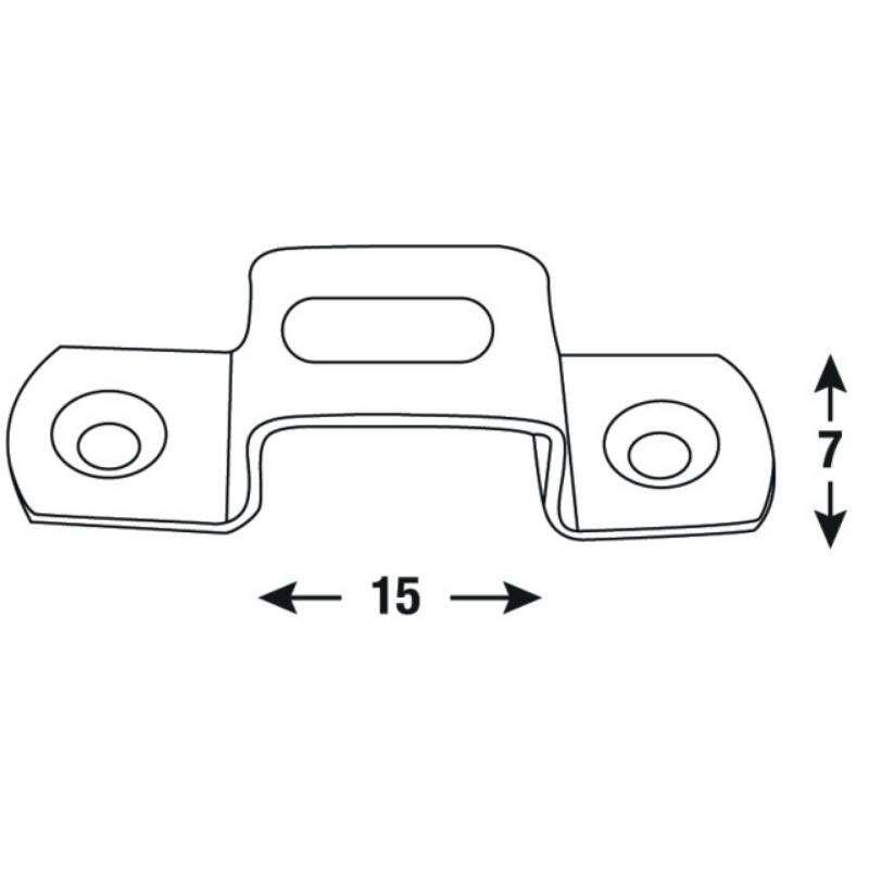 Image du produit Boucle de Verrouillage - Acier Galvanis&eacute; (2 pi&egrave;ces)