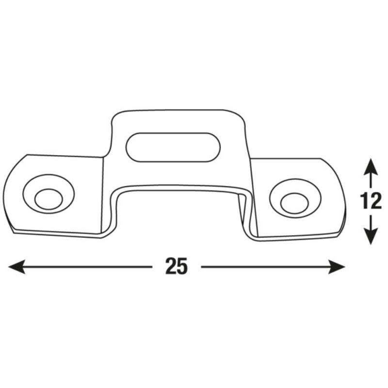 Image du produit Boucle de Verrouillage - Acier Galvanis&eacute; (2 pi&egrave;ces)