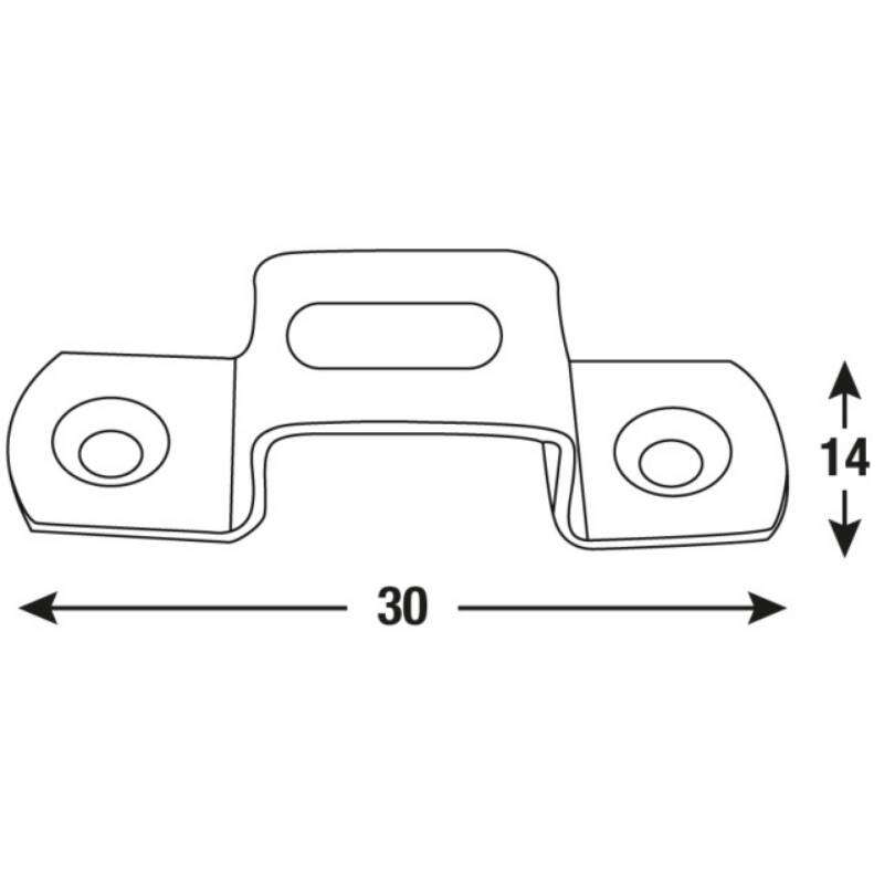 Image du produit Boucle de Verrouillage - Acier Galvanis&eacute; (2 pi&egrave;ces)