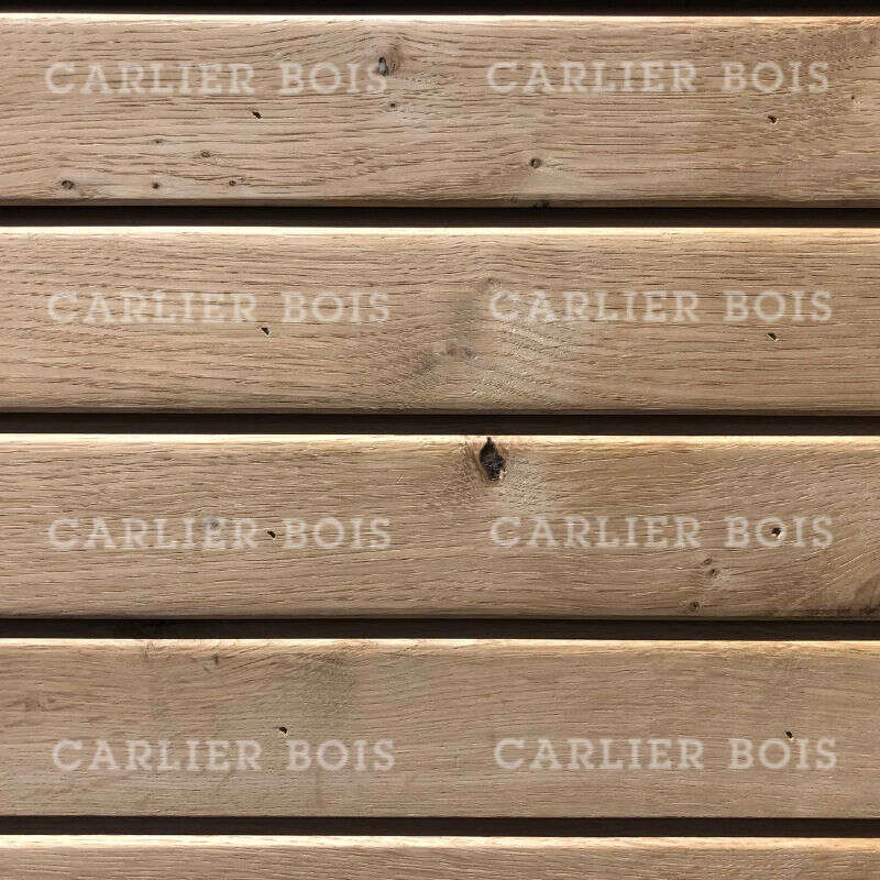 Image du produit Bardage Ch&ecirc;ne Rustique - Ajour&eacute; double pente - 17 x 68 mm (s/ Fabrication)