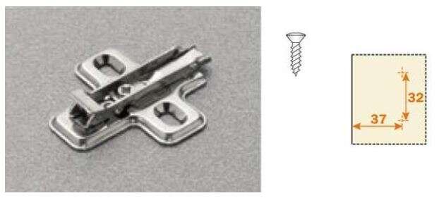 Image du produit Charni&egrave;re Salice I 94&deg; - &Oslash; 35 mm - Contre coud&eacute;e type C2A pour syt&egrave;me 32 mm - Embase 3 mm