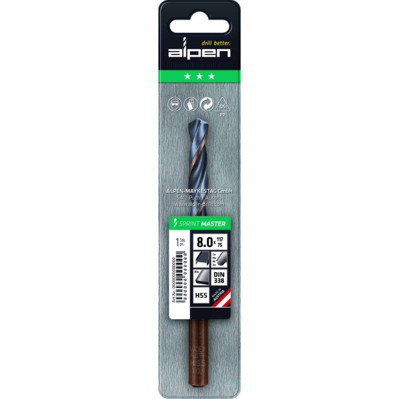 Image du produit Alpen - Sprint Master DIN 338 RN - Foret Acier