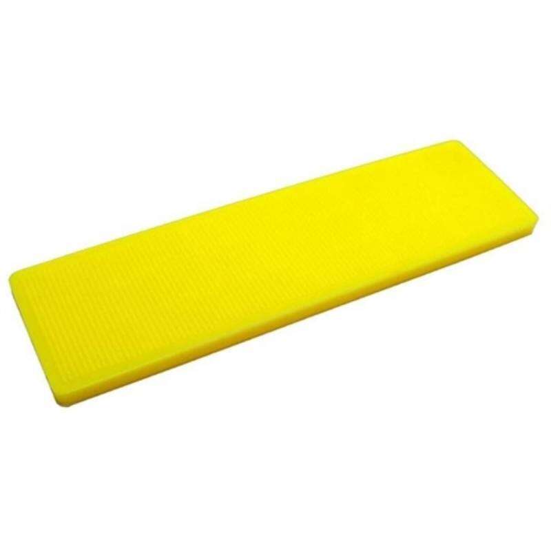 Image du produit Cale &agrave; vitrage en PVC - Jaune - 100 x 26 x 4 mm