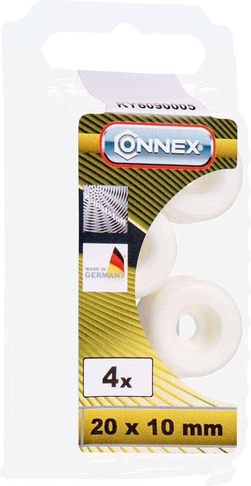 Image du produit Arr&ecirc;t de Porte Universel - Blanc - Plastique (4 pi&egrave;ces)