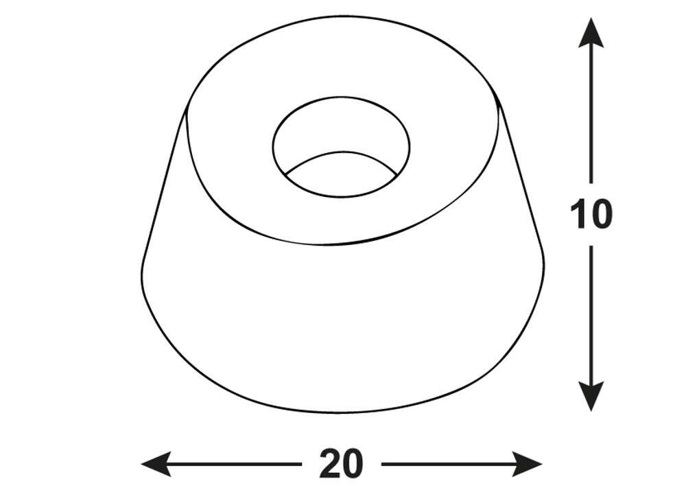 Image du produit Arr&ecirc;t de Porte Universel - Blanc - Plastique (4 pi&egrave;ces)