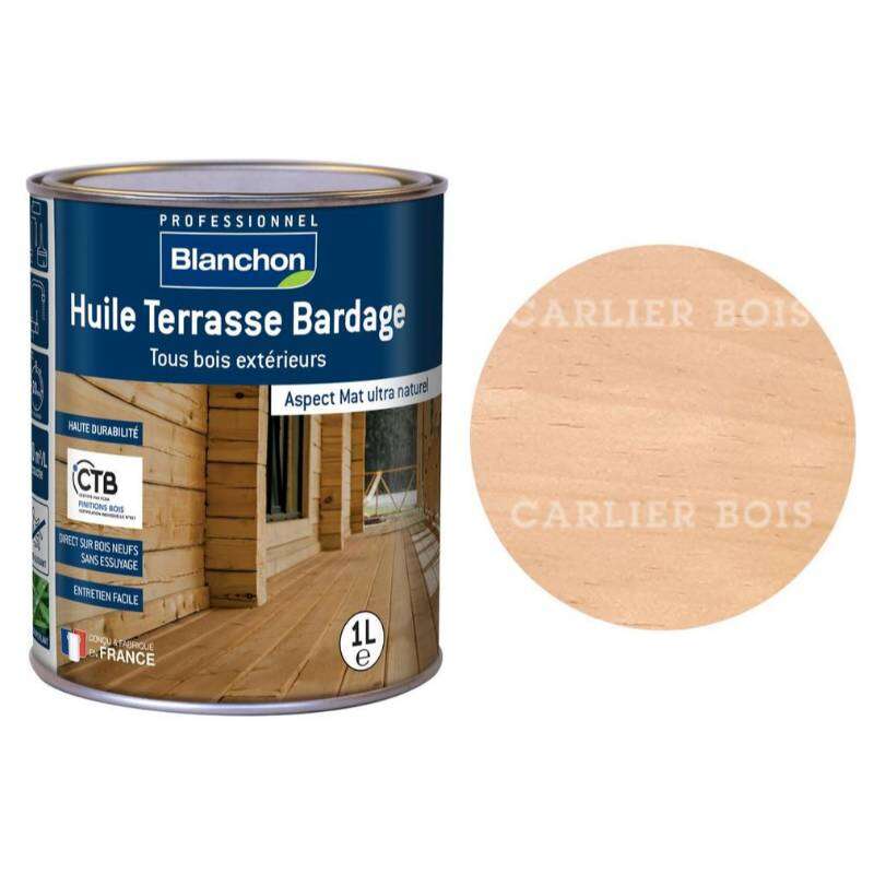 Image du produit Blanchon - Huile Terrasse Bardage - Bois naturel