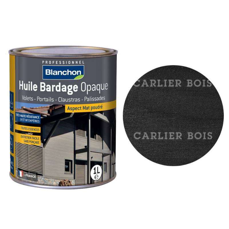 Image du produit Blanchon - Huile Bardage Opaque - Noir Charbon
