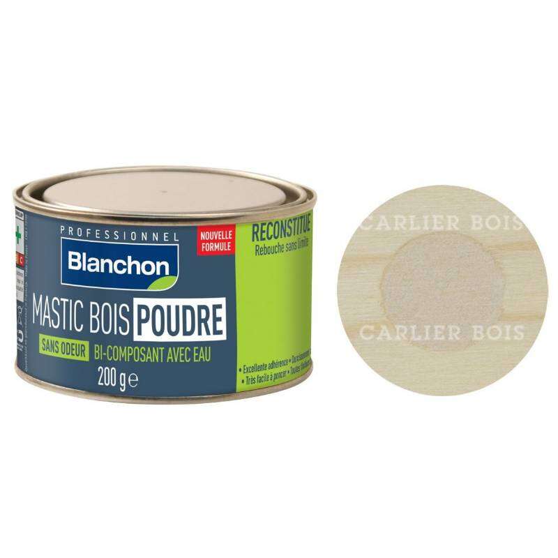 Image du produit Blanchon - Mastic &agrave; Bois Poudre - Bois Blanc (200 g)