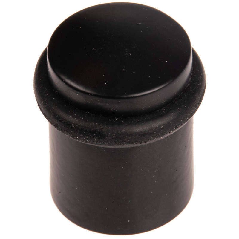 Image du produit Arr&ecirc;t de Porte - Noir - &Oslash; 28 mm x 39 mm (Haut.)