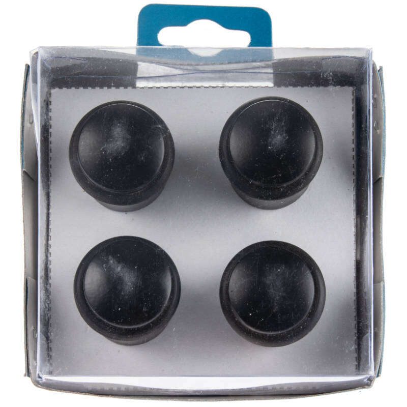 Image du produit Arr&ecirc;t de Porte - Noir - &Oslash; 28 mm x 39 mm (Haut.)