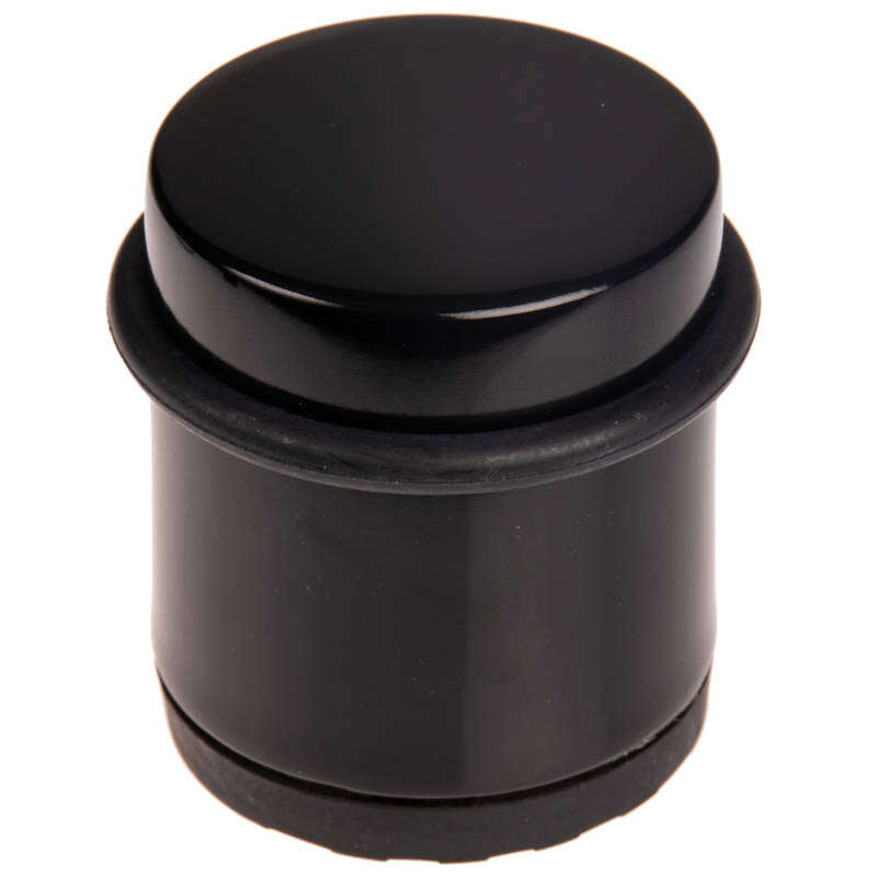 Image du produit Arr&ecirc;t de Porte - Noir - &Oslash; 62 mm x 70 mm (Haut.)