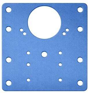 Image du produit Plaque de r&eacute;paration Inox pour charni&egrave;re encastr&eacute;e - &Oslash; 35 mm