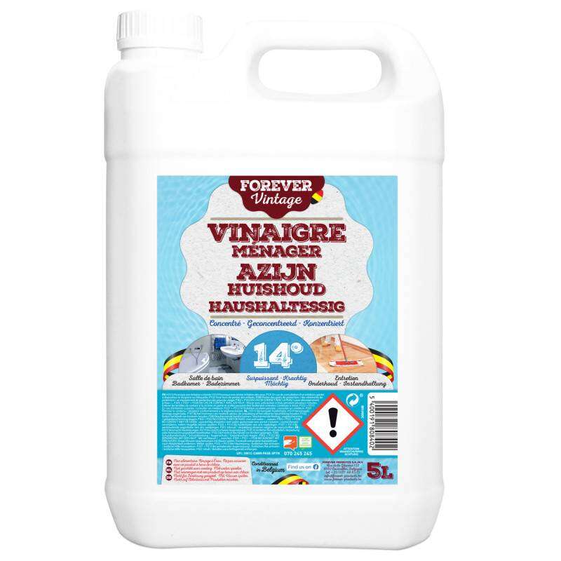 Image du produit Forever Vintage - Vinaigre M&eacute;nager Concentr&eacute; 14&deg; (5 L)