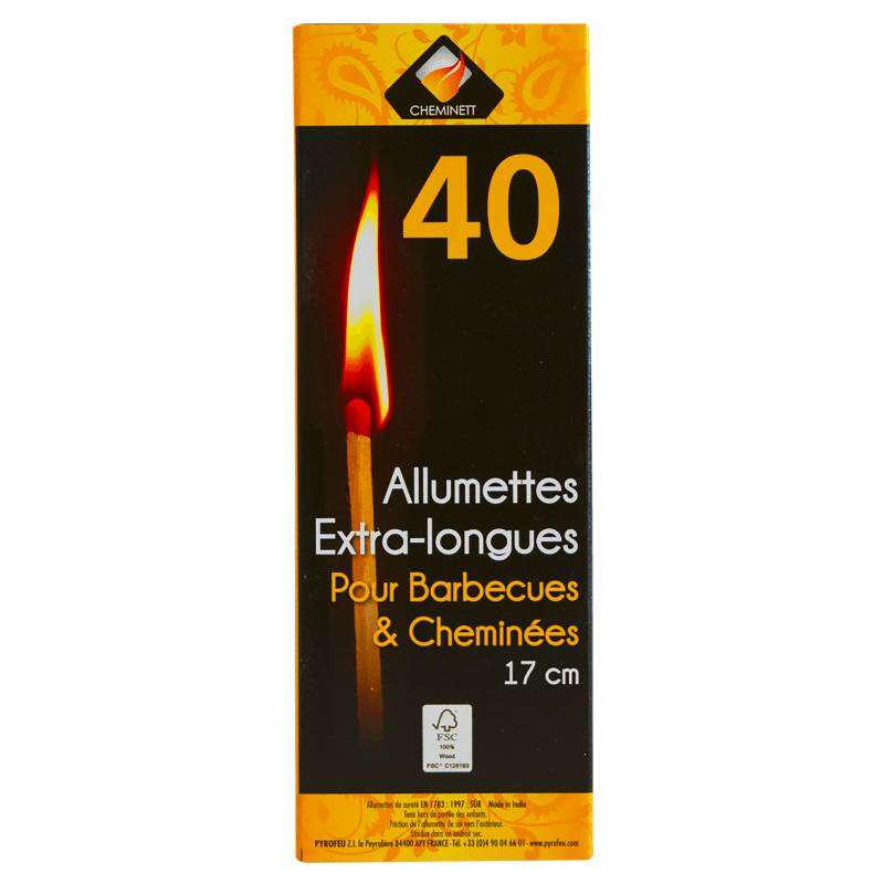 Image du produit Allumettes X-Tra Longues (40 allumettes)