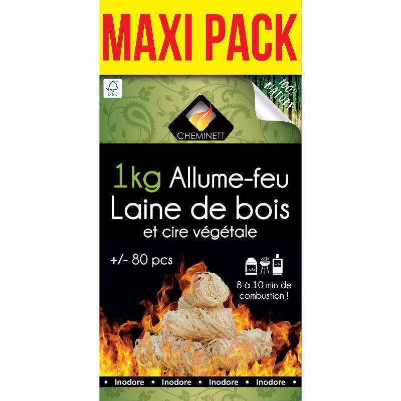 Image du produit Allume-Feu en Laine de Bois - 100% Naturel