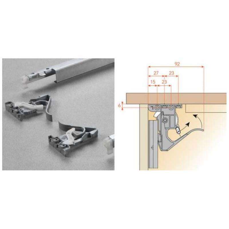 Image du produit Clips pour Glissi&egrave;re Futura Smove