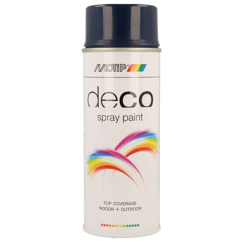 Image du produit (s) Motip&reg;- Peinture D&eacute;co en Spray - Bleu Acier (RAL 5011) - Brillant (400 ml)