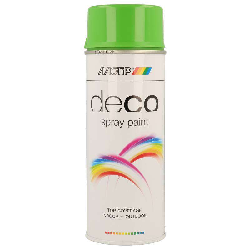 Image du produit (s) Motip&reg;- Peinture D&eacute;co en Spray - Vert Jaune (RAL 6018) - Brillant (400 ml)