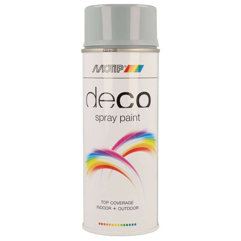 Image du produit (s) Motip&reg;- Peinture D&eacute;co en Spray - Gris Argent (RAL 7001) - Brillant (400 ml)