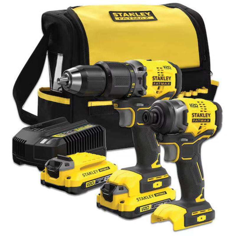 Image du produit STANLEY - Kit combin&eacute; V20 - Perceuse &agrave; percussion + visseuse &agrave; chocs