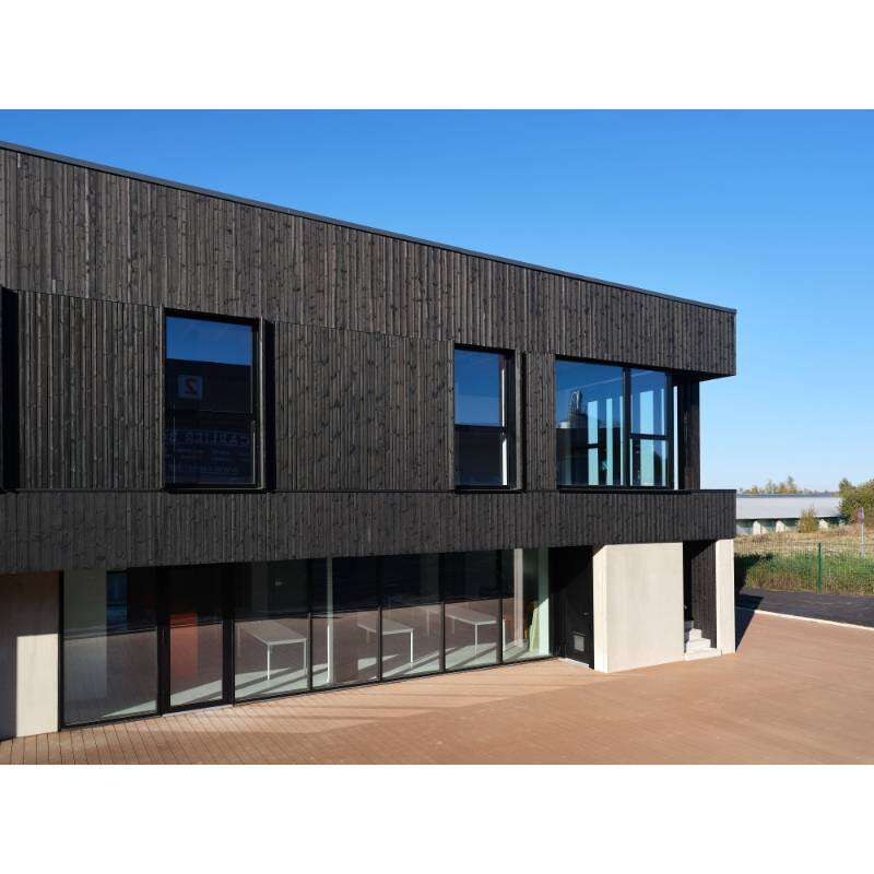 Image du produit Bardage Sapin (SRN) Thermochauff&eacute; - Rainur&eacute;-Languett&eacute; - Profil 'Ph&eacute;nix' - Bross&eacute; Finition Charbon - 20 x 135 mm - LG