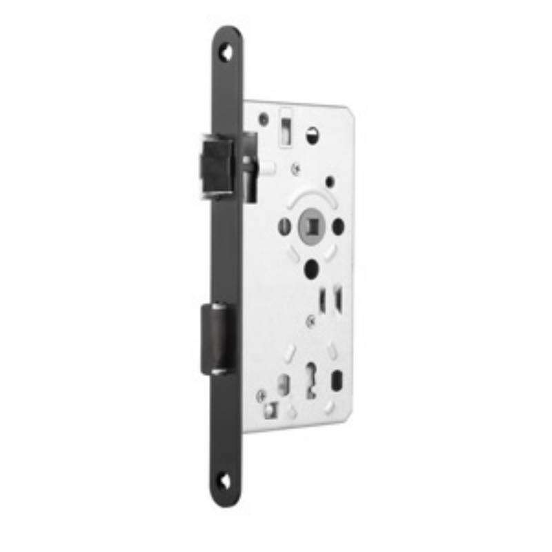 Image du produit Pr&uuml;m - Serrure BB Noir RAL 9005 - 55 72 8 - Din R/Pouss&eacute;e Gauche + (2x vis 4,5 x 20 PZ noir)