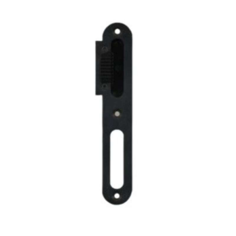 Image du produit Pr&uuml;m - G&acirc;che Longue -  Noir RAL 9005 -  Din R/Pouss&eacute;e Gauche + (3x vis M4 x 16 PZ noir)