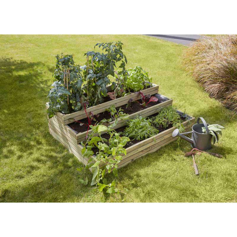 Image du produit Bac Potager (&agrave; Fleurs) 'Horizon' Classe 3 - 210 Litres - 1150 x 840 x 340 mm