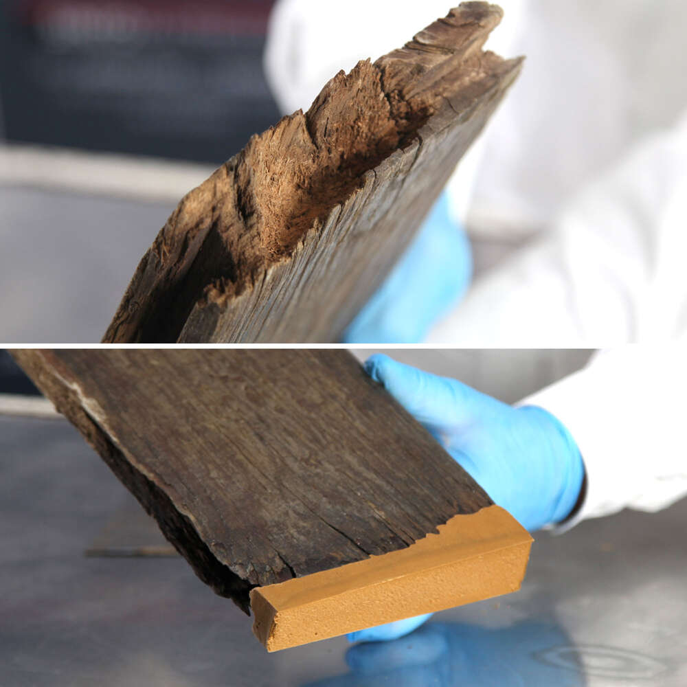 Image du produit SINTOBOIS - R&eacute;pare / Reconstitue Bois : Mastic + Durcisseur - Teinte au choix (60 g)