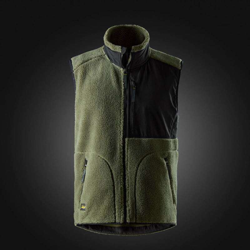 Image du produit SNICKERS - Body Warmer Gilet fourrure - Noir et Vert Kaki