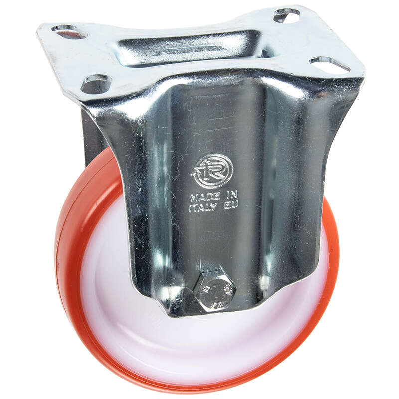 Image du produit Roulette Polyam. bande Polyur&eacute;th. &Oslash; 100mm fixe - Charge max 170kg - Hauteur tot. 128mm - Plateau 100 x 85 mm