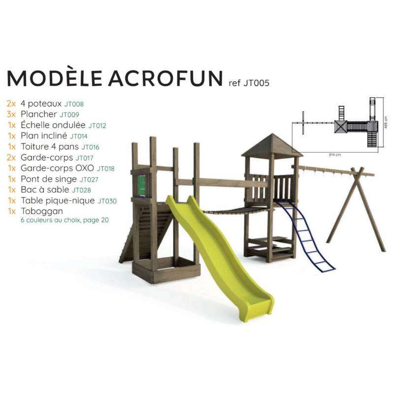 Image du produit WOOD 4 LIFE - R&eacute;f. JT005 - Mod&egrave;le Acrofun (Sur Cde, D&eacute;lai +/- 1 semaine)