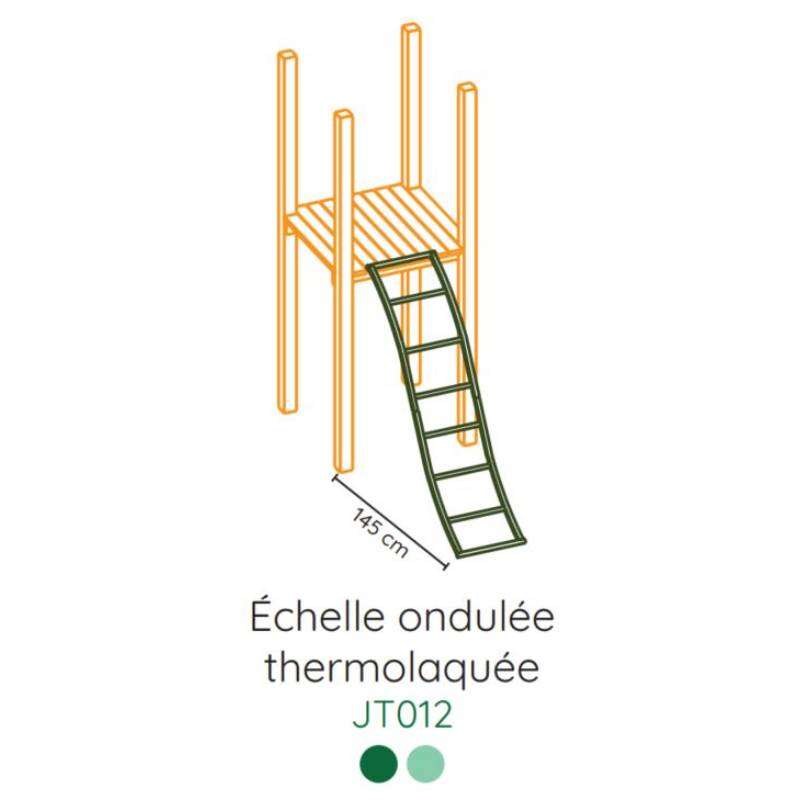 Image du produit WOOD 4 LIFE - R&eacute;f. JT012 - Echelle ondul&eacute;e m&eacute;tallique (Sur Cde, D&eacute;lai +/- 1 semaine)