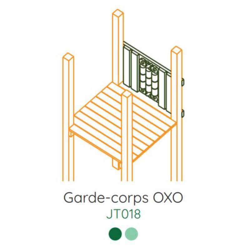 Image du produit WOOD 4 LIFE - R&eacute;f. JT018 - Garde-corps OXO (Sur Cde, D&eacute;lai +/- 1 semaine)