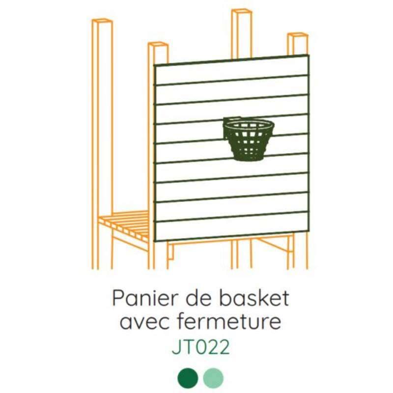 Image du produit WOOD 4 LIFE - R&eacute;f. JT022 - Panier de basket (Sur Cde, D&eacute;lai +/- 1 semaine)