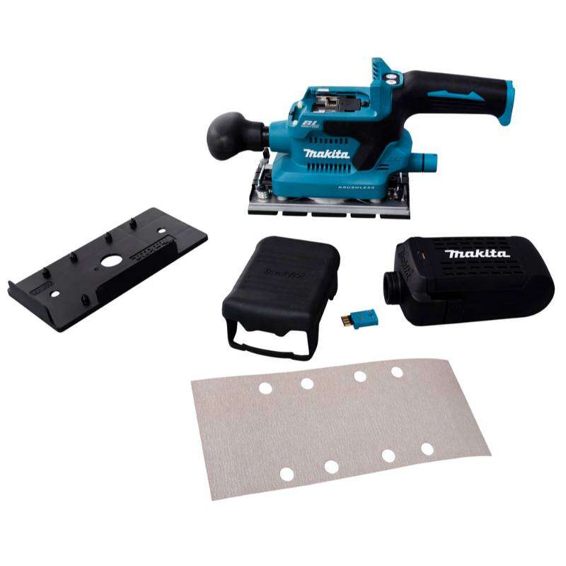 Image du produit MAKITA - Ponceuse vibrante, avec syst&egrave;me d'aspiration int&eacute;gr&eacute;, en Makpac (18V LXT&reg;) - DBO381ZJU
