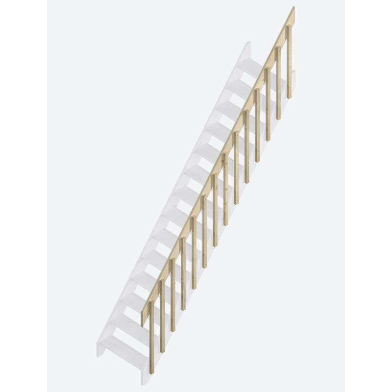 Image du produit Rampe &agrave; balustres en Sapin pour Escalier Cottage Medium+ et Large+